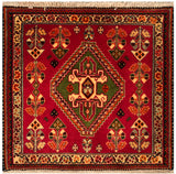 23843-Ghashgai Hand-Knotted/Handmade Persian Rug/Carpet Tribal/ Nomadic/Authentic/ Size: 2'1" x 2'1"