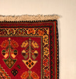 23843-Ghashgai Hand-Knotted/Handmade Persian Rug/Carpet Tribal/ Nomadic/Authentic/ Size: 2'1" x 2'1"