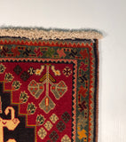 23849-Ghashgai Hand-Knotted/Handmade Persian Rug/Carpet Tribal/ Nomadic/Authentic/ Size: 2'0" x 2'1"