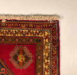 23840-Ghashgai Hand-Knotted/Handmade Persian Rug/Carpet Tribal/ Nomadic/Authentic/ Size: 2'3" x 2'2"