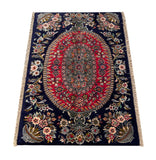 24143 - Kashan Handmade/Hand-Knotted Persian Rug/Traditional/Carpet Authentic/ Size: 3'4" x 2'4"