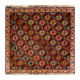 24528-Ghashgai Hand-Knotted/Handmade Persian Rug/Carpet Tribal/ Nomadic Authentic/Size: 2'0" x 2'1"