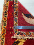 24431-Ghashgai Hand-Knotted/Handmade Persian Rug/Carpet Tribal// Nomadic Authentic/Size: 1'8" x 2'4"