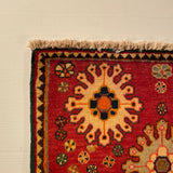 24433-Ghashgai Hand-Knotted/Handmade Persian Rug/Carpet Tribal/ Nomadic Authentic/Size: 1'8" x 2'0"