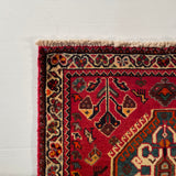24513-Ghashgai Hand-Knotted/Handmade Persian Rug/Carpet Tribal/ Nomadic Authentic/Size: 2'2" x 2'1"