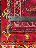 24407 - Shiraz Hand-Knootted/Handmade Persian Rug/Carpet Tribal/Nomadic Authentic/Size: 1'9" x 1'9"