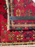 24514-Ghashgai Hand-Knotted/Handmade Persian Rug/Carpet Tribal/Nomadic Authentic/Size: 1'9" x 1'10"