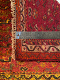 24445-Ghashgai Hand-Knotted/Handmade Persian Rug/Carpet Tribal/ Nomadic Authentic/Size: 1'10" x 2'0"