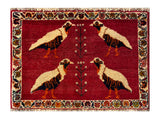 24483-Ghashgai Hand-Knotted/Handmade Persian Rug/Carpet Tribal/ Nomadic Authentic/Size: 1'7" x 2'3"