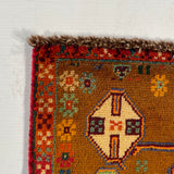 24393-Ghashgai Hand-Knotted/Handmade Persian Rug/Carpet Tribal/ Nomadic Authentic/Size: 1'7" x 1'11"