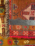 24393-Ghashgai Hand-Knotted/Handmade Persian Rug/Carpet Tribal/ Nomadic Authentic/Size: 1'7" x 1'11"