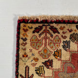 24421-Ghashgai Hand-Knotted/Handmade Persian Rug/Carpet Tribal/ Nomadic/ Authentic/Size: 1'8" x 1'10"