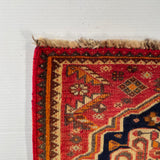24478-Ghashgai Hand-Knotted/Handmade Persian Rug/Carpet Tribal/ Nomadic Authentic/Size: 1'8" x 1'10"