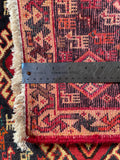 24496-Ghashgai Hand-Knotted/Handmade Persian Rug/Carpet Tribal/ Nomadic Authentic/Size: 1'9" x 1'10"
