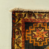 24463-Ghashgai Hand-Knotted/Handmade Persian Rug/Carpet Tribal / Nomadic Authentic/Size: 1'8" x 2'0"