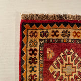 24509-Ghashgai Hand-Knotted/Handmade Persian Rug/Carpet Tribal/ Nomadic Authentic/Size: 1'9" x 1'11"