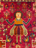 24497-Ghashgai Hand-Knotted/Handmade Persian Rug/Carpet Tribal/ Nomadic Authentic/Size: 1'9" x 2'2"