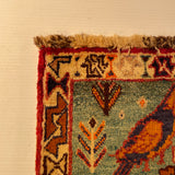 24436-Ghashgai Hand-Knotted/Handmade Persian Rug/Carpet Tribal / Nomadic Authentic/Size: 1'9" x 1'10"