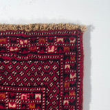 24160-Turkmen Hand-Knotted/Handmade Persian Rug/Carpet Traditional/Authentic/ Size: 3'3" x 1'11"