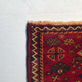24503-Ghashgai Hand-Knotted/Handmade Persian Rug/Carpet Tribal/ Nomadic Authentic/Size: 1'9" x 2'0"
