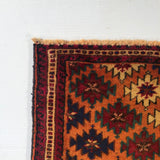 24525-Ghashgai Hand-Knotted/Handmade Persian Rug/Carpet Tribal/ Nomadic Authentic/Size: 2'1" x 1'11"