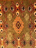 24409-Ghashgai Hand-Knotted/Handmade Persian Rug/Carpet Tribal Authentic/Size: 1'9" x 1'9"
