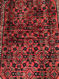 24307-Hamadan Hand-Knotted/Handmade Persian Rug/Carpet Tribal Authentic/ Size: 6'9" x 4'9"