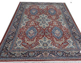 15274-Sarough Hand-Knotted/Handmade Persian Rug/Carpet Traditional Authentic/ Size: 9'5"x 6'10"/ 287cm x 208cm
