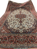 22605-Isfahan (circa 1960 Seirafian)/Hand-Knotted/Handmade Persian Rug/Carpet Traditional Authentic/ Size: 11'0" x 7'0"