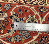 22605-Isfahan (circa 1960 Seirafian)/Hand-Knotted/Handmade Persian Rug/Carpet Traditional Authentic/ Size: 11'0" x 7'0"