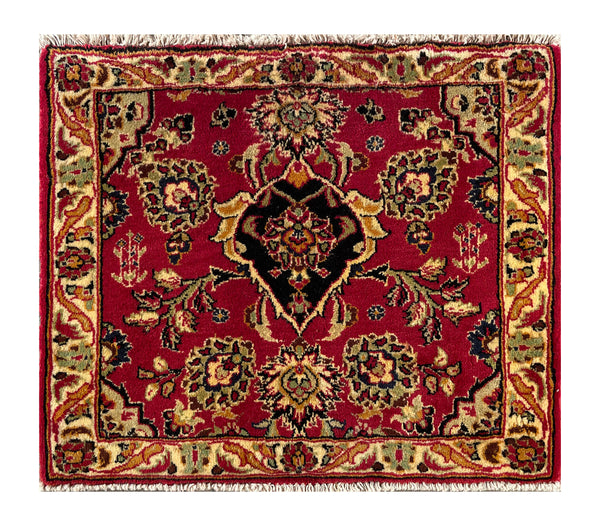 24390- Kashan Handmade/Hand-Knotted Persian Rug/Traditional/Carpet Authentic/ Size: 2'2" x 1'8"