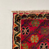 24472-Ghashgai Hand-Knotted/Handmade Persian Rug/Carpet Tribal/ Nomadic Authentic/Size: 1'10" x 1'10"