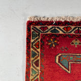 24510-Ghashgai Hand-Knotted/Handmade Persian Rug/Carpet Tribal/ Nomadic Authentic/Size: 2'4" x 2'0"