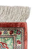 27098-Ghom Hand-knotted/Handmade Persian Rug/Carpet Traditional Authentic/ Size: 7'0" x 4'6"