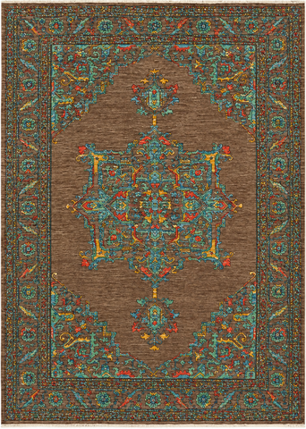 22335 - Royal Chobi Ziegler Hand-Knotted/Handmade Afghan Rug/Carpet Traditional/Authentic/Size: 11'4" x 8'1"/ 346cm x 246cm