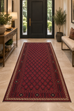 24357-Balutch Hand-Knotted/Handmade Persian Rug/Carpet Tribal/Nomadic Authentic/ Size: 7'5" x 3'8" / 226cm x 112cm
