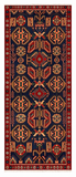 27446-Hamadan Hand-Knotted/Handmade Persian Rug/Carpet Tribal/Nomadic Authentic/ Size: 8'8" x 3'6"/264cm x 107cm