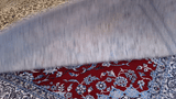 11813 - Ghom Persian Hand-knotted/Persian Authentic/Traditional Carpet/Rug Silk-made Signed-piece/ Size: 6'8" x 4'7"