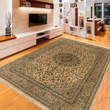 11813 - Ghom Persian Hand-knotted/Persian Authentic/Traditional Carpet/Rug Silk-made Signed-piece/ Size: 6'8" x 4'7"