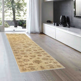 14260 - Chobi Ziegler Afghan Hand-Knotted Contemporary/Modern Runner/Size: 9'1" x 2'6"