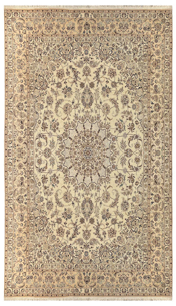 14581 - Nain Persian Hand-Knotted Authentic/Traditional Carpet/Rug/ Size: 8'6" x 5'5"
