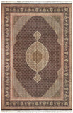 14617 - Tabriz Persian Hand-knotted Authentic/Traditional Carpet/Rug Silk-made Signed-piece/Size/: 10'4" x 6'7"