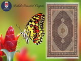 14617 - Tabriz Persian Hand-knotted Authentic/Traditional Carpet/Rug Silk-made Signed-piece/Size/: 10'4" x 6'7"