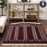 14640 - Turkoman Persian Hand-knotted Antique Authentic/Traditional Nomadic/Tribal Carpet/Rug/ Size: 3'8" x 2'11"