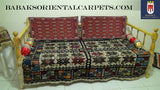 14645 - Turkoman Persian Hand-weaved Antique Authentic/Traditional Nomadic/Tribal Sumac-bag/ Size: 3'9" x 2'7"