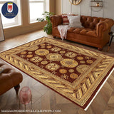 14697 - Chobi Ziegler Afghan Hand-knotted Contemporary/Modern Carpet/Rug/ Size: 9'2" x 7'11"