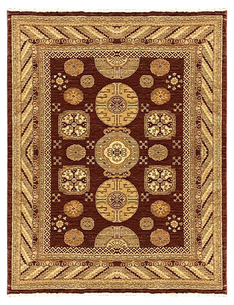 14697 - Chobi Ziegler Afghan Hand-knotted Contemporary/Modern Carpet/Rug/ Size: 9'2" x 7'11"/ 279cm x 241cm