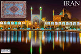 15031 - Isfahan Persian Hand-Knotted Authentic/Traditional Carpet/Rug Silk-made/ Size: 4'0" x 2'7"