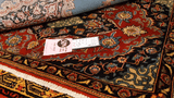 15031 - Isfahan Persian Hand-Knotted Authentic/Traditional Carpet/Rug Silk-made/ Size: 4'0" x 2'7"