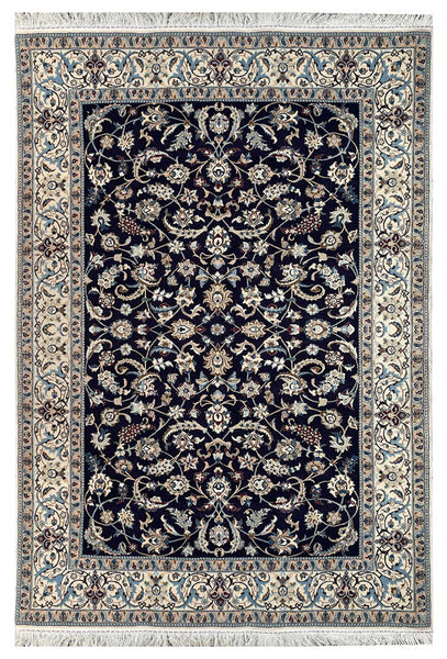 15059 - Nain Persian Hand-Knotted Authentic/Traditional Carpet/Rug Signed-Piece/ Size: 6'3" x 4'3"